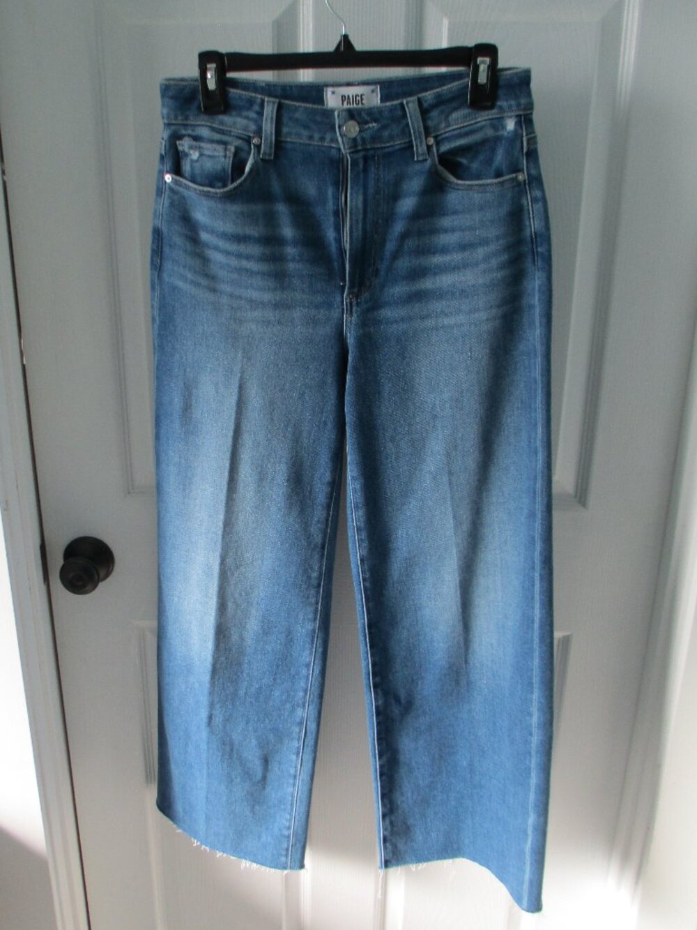 Paige Anessa wide leg cropped jeans